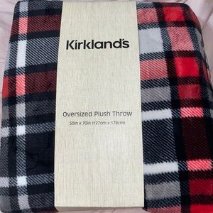 Plaid Oversized Plush Throw
